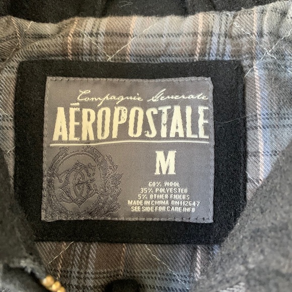 ❤️AEROPOSTALE❤️Men’s M❤️Wool Dress coat❤️Jacket - Picture 2 of 2